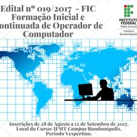Edital 019.2017 - FIC - Formação Inicial e Continuada de Operador de Computador