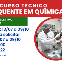 IFMT Rondonópolis abre 35 vagas para o curso Subsequente em Química