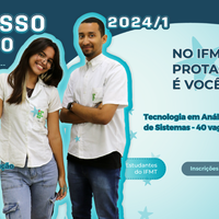 IFMT Rondonópolis abre 40 vagas para o curso de Tecnologia em Análise e Desenvolvimento de Sistemas 